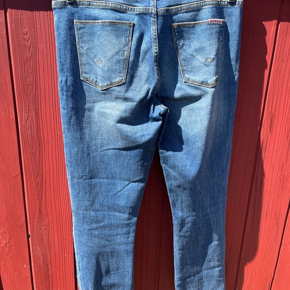 Hudson Blair High Rise Straight Distressed Crop Jeans - Picture 5 of 14